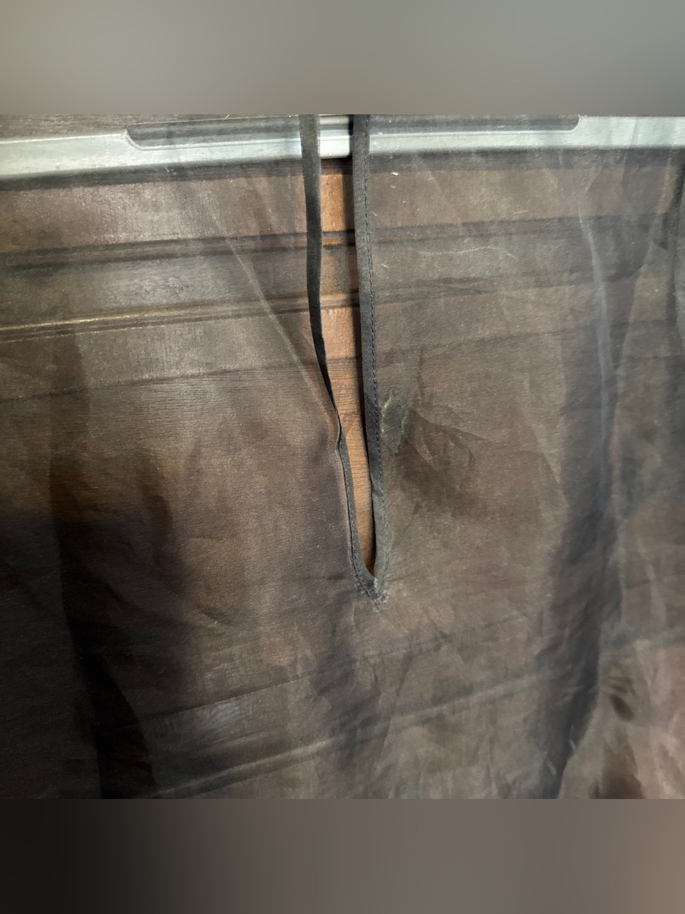 Cinq à Sept Erin Organza Puff Sleeve Silk Black Mini Dress Size 2 Sheer Y2K - Picture 6 of 8